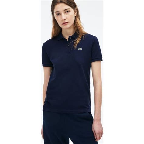 Lacoste Classic Fit Cotton Women's Polo Shirt | Navy Blue – Sportique