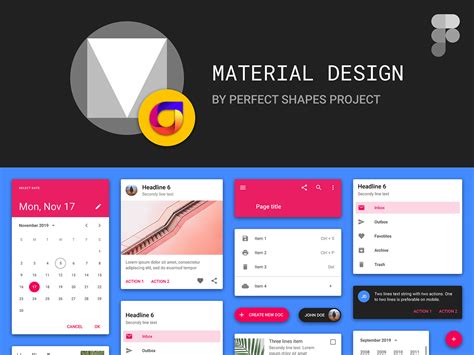 Free Material Design Kit For Figma by PSProject on Behance