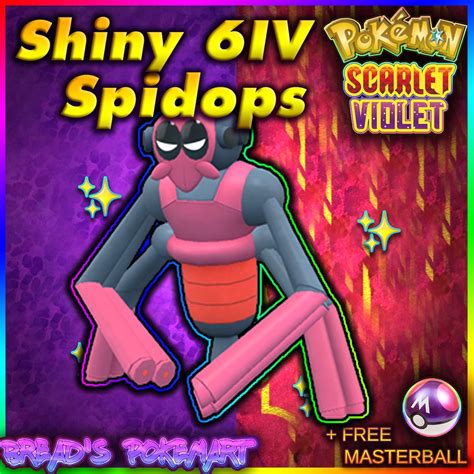 Spidops Shiny 6IV // Pokemon Scarlet & Violet // EV Trained - Etsy