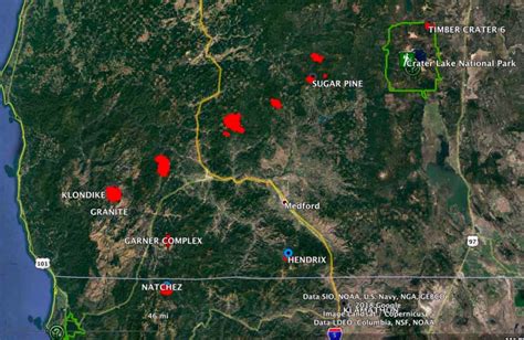 Interesting pattern of wildfires in Southwest Oregon - Wildfire Today