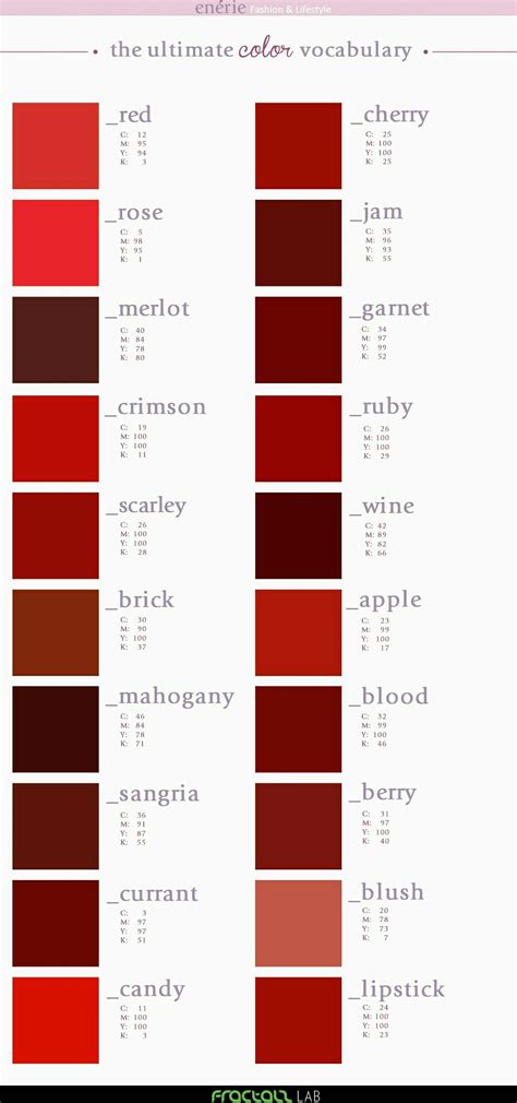 √ Blood Red Color Palette