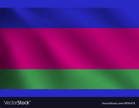 Kuban peoples republic flag Royalty Free Vector Image