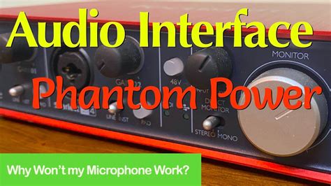 Audio Interface - Phantom Power - YouTube