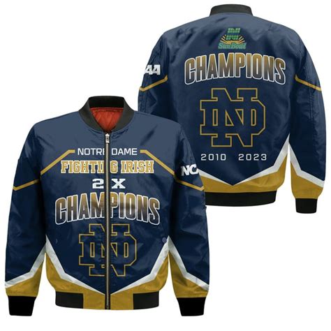 Notre Dame Fighting Irish Sun Bowl Champions 2023 Unisex Bomber Jacket ...