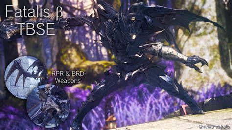 Fatalis β Armor set + Weapons - Monster Hunter World | TBSE | XIV Mod ...