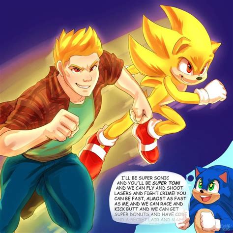 Flare’s Instagram profile post: “Super Sonic and Super Tom! Came to mind by something ...