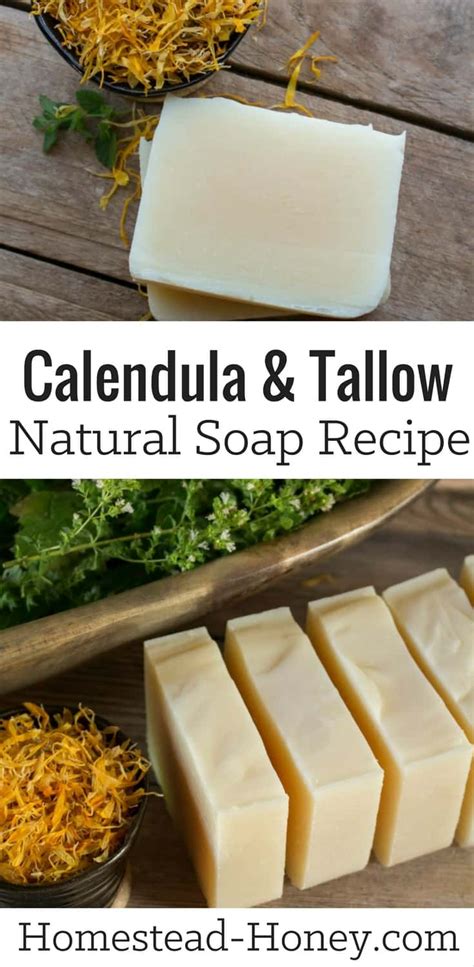 Calendula Tallow Soap Bars | Homestead Honey | Homemade soap recipes, Tallow soap, Natural soaps ...