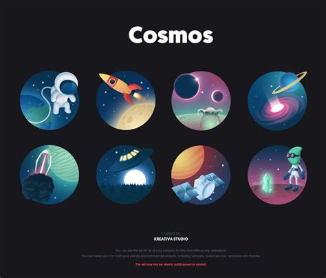 Free Cosmos Icon Set - Free PSD File | Book icons, Book design, Icon design