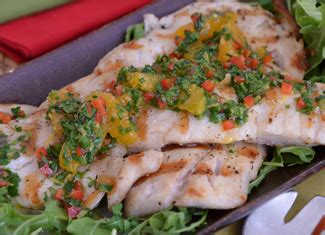 Grilled Pacific Rockfish with Citrus-Herb Salsa — Meredith Laurences Recipes — QVC Recipes ...