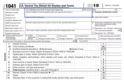 Irs Form 1041 For 2023 - Printable Forms Free Online