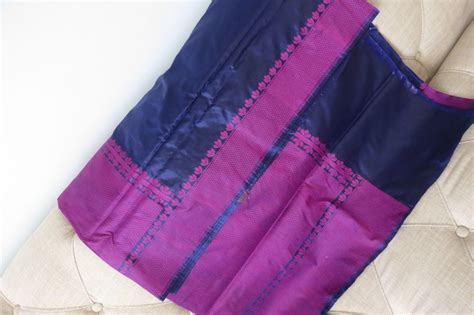 Rajshahi silk navy Blue handloom Woven silk Saree , Puja, Eid, Gift #Nalli | Silk sarees, Party ...