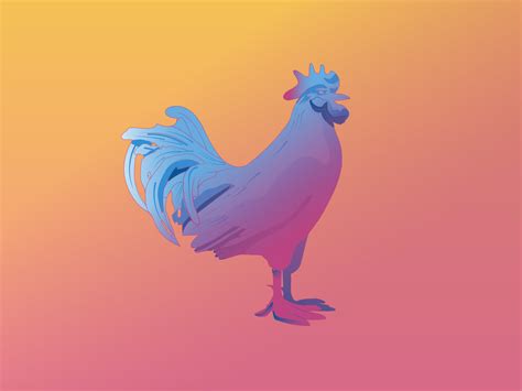 Blue Chicken by Wattle & Daub on Dribbble