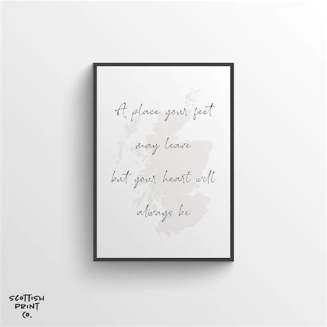 Scottish Quote Print Scotland Print Wall Art Scotland - Etsy UK