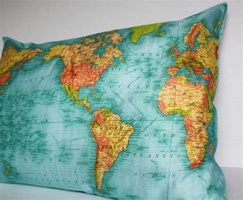 WORLD MAP floor cushion | Map pillow, Vintage world maps, Pillows