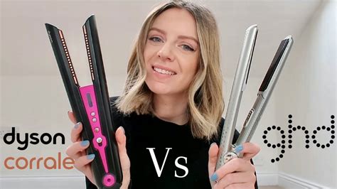 How to curl with straighteners | Dyson Corrale vs GHD *WHICH IS BETTER ...