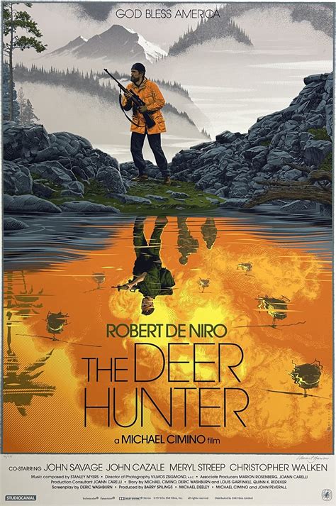 The Deer Hunter Original Alternative Movie Poster - Laurent Durieux