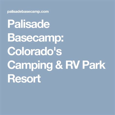 Palisade Basecamp: Western Colorado's Modern Camping Resort | Camping ...