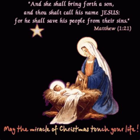 Christmas Blessings May The Miracle Touch Your Life GIF | GIFDB.com