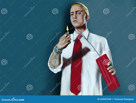 Eminem the Rap God, Illustration. Stock Illustration - Illustration of ...