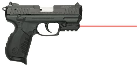 LaserMax LMSRMSR Rail Mount Laser 5mW Red Laser with 650nM Wavelength & Black Finish for Ruger ...