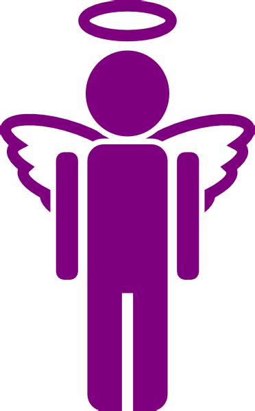 Purple Angel Full Clip Art at Clker.com - vector clip art online ...