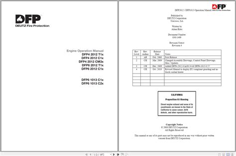 Deutz Marine Engine Workshop Manual PDF DVD