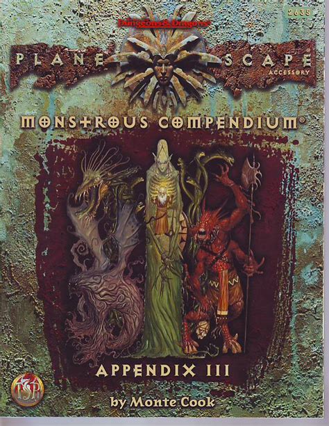 Quag Keep: Planescape - Monstrous Compendium: Appendix III