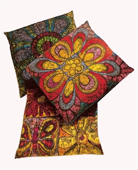 crayon batiks http://taylortinkerings.com/index.html | Batik art, Batik pillow, Fabric art