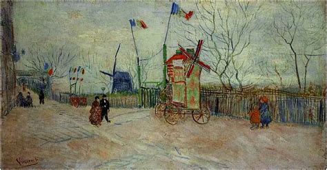 Street Scene in Montmartre: Le Moulin a Poivre by Van Gogh - 600