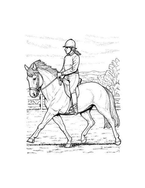 Printable Coloring Pages Horse Show - Coloring Home