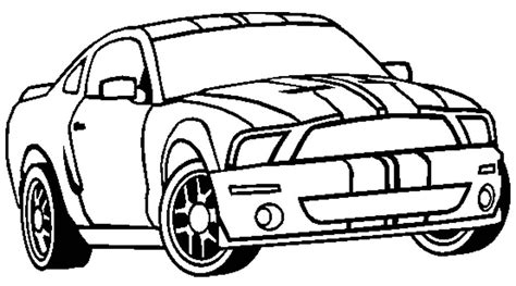 Mustang Car Coloring Pages - Coloring Home