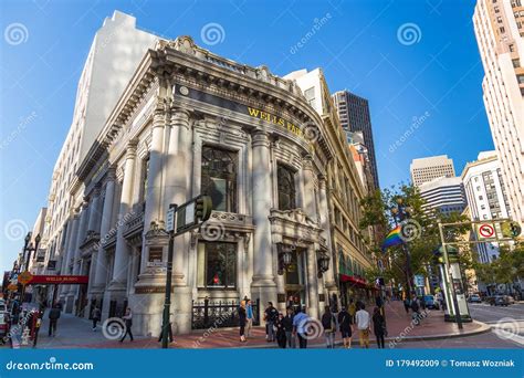 View of the Wells Fargo Bank Building, San Francisco, USA Editorial Stock Image - Image of ...