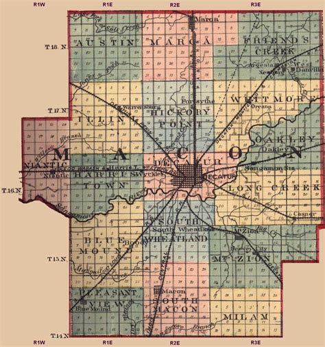 Macon County, Illinois: Maps and Gazetteers