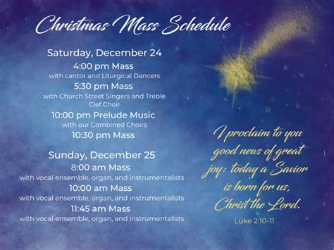 Christmas Masses 2022