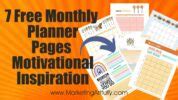 Free Monthly Motivational Planner Printables
