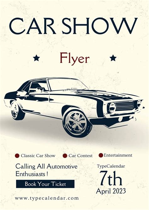 5+ Car Show Flyer Template - Free Printable Background