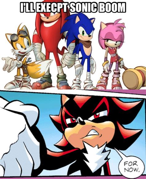 Lol, shadows facial expressions in the comics is awesome, but sonic ...