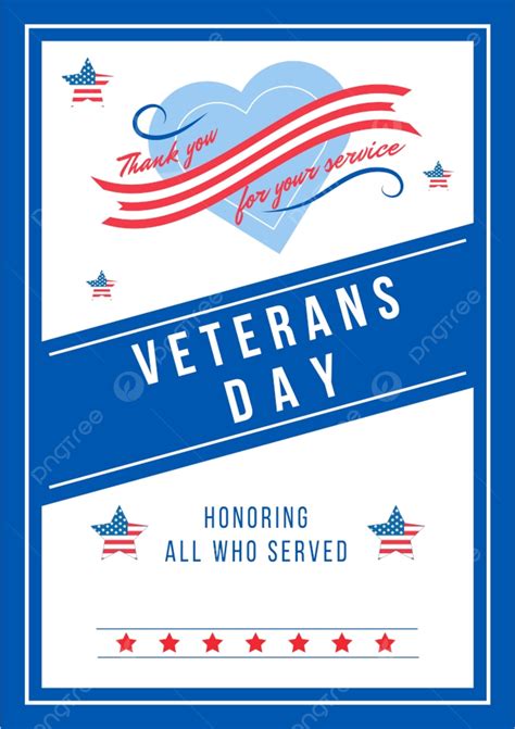 Annual Veterans Day Poster Flat Vector Template Template Download on Pngtree