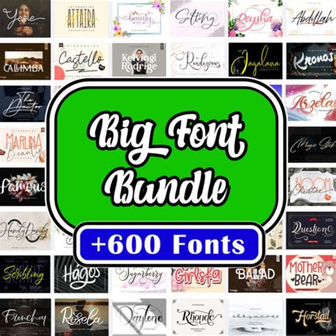 600 Font Bundle, Fonts for cricut, embroidery font, Handwritten fonts, monogram font, script ...