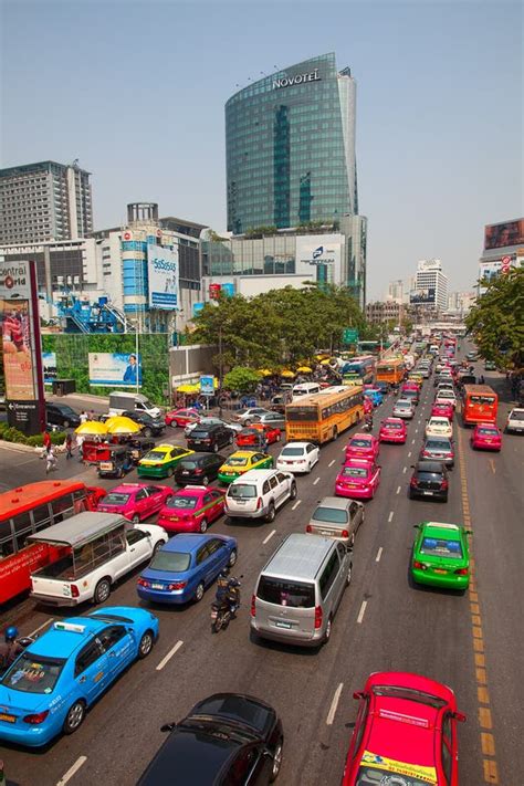 Traffic Jam in Bangkok editorial image. Image of motor - 72834760