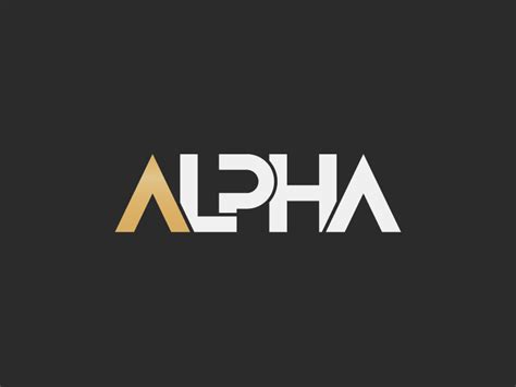 Alpha Logo by Rose Liang on Dribbble