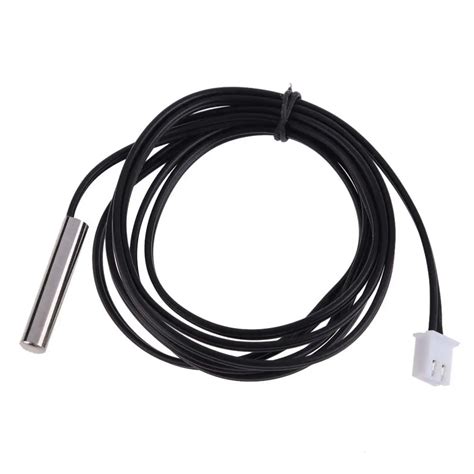 2 m NTC thermistor temperature sensor waterproof probe wire 10 K 1% 3950 black-in Temperature ...