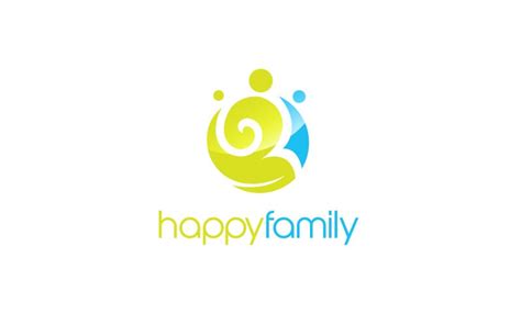 Happy-Family Logo Design Template #233882 - TemplateMonster