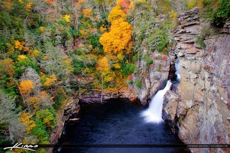 Linville Falls High Above the Waterfall North Carolina | Royal Stock Photo