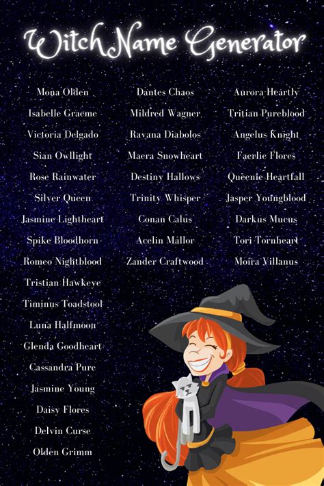 Witch Name Generator: 300+ Cool Witch Names 🧙‍♀️ | Imagine Forest ...