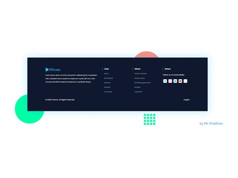 Minimal Footer Design by Md Ajmin Pradahn on Dribbble