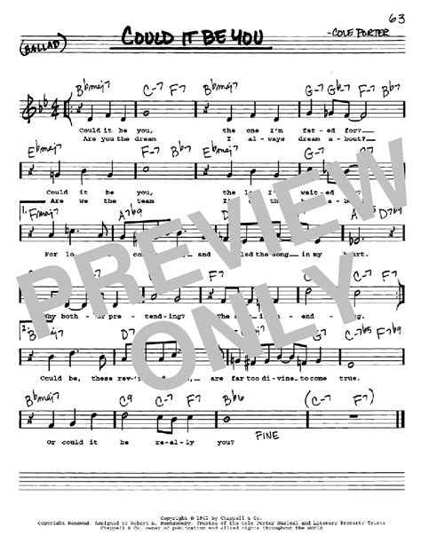 Could It Be You | Sheet Music Direct