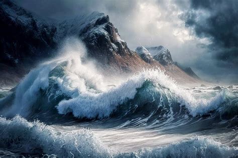 Scary ocean wavesScary stock image. Image of nature - 271027615