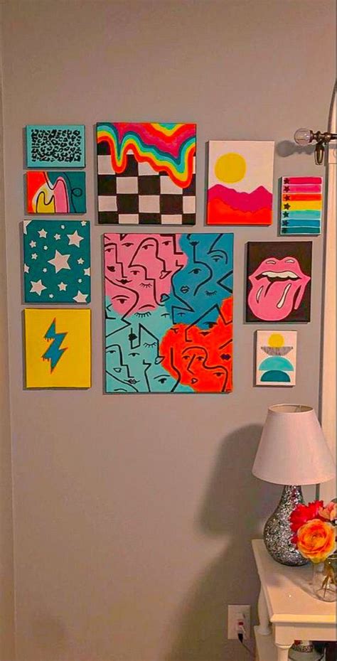 Pin by Natasha🏁⛓🔫 on —room inspo | Small canvas art, Diy canvas art ...