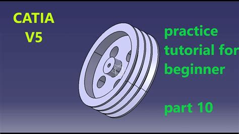 V - BELT PULLEY | PART DESIGN | - YouTube